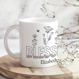 Mug Fête des Mères "Blessed Mama" Fête des Mères Noir