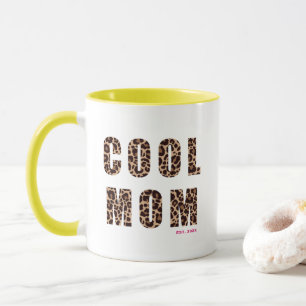 Mug Fête des mères Cool maman Empreinte de léopard Ann