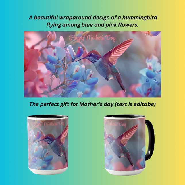 Mug Fête des mères de colibris (Créateur téléchargé)