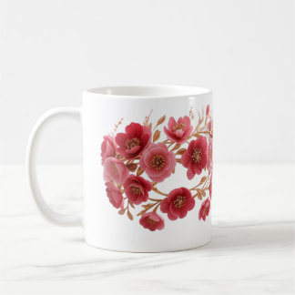 Mug Fête des mères de luxe Couronne florale