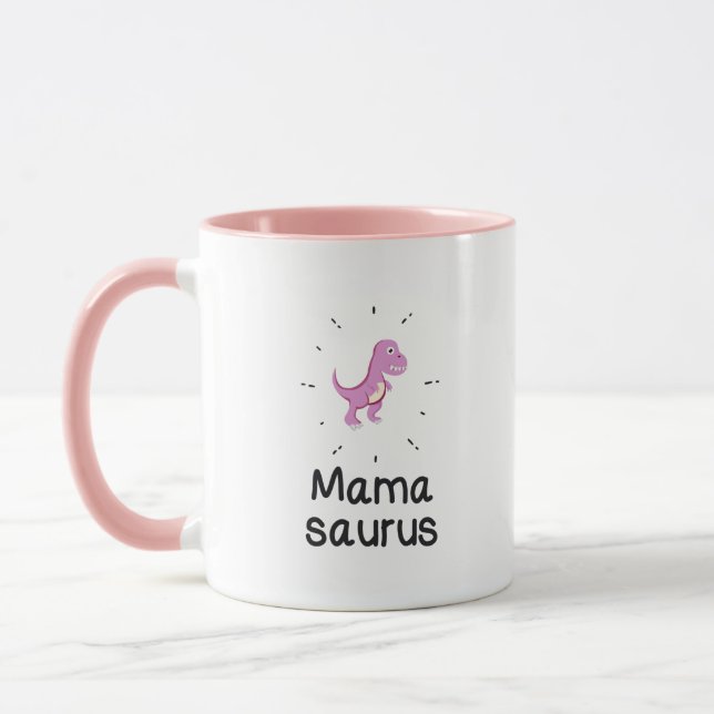 Mug Fête des mères de maman de dinosaure de Mamasaurus (Gauche)