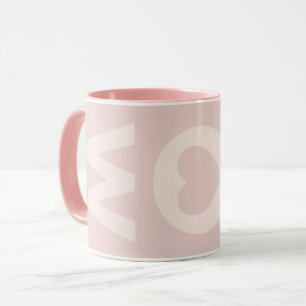 Mug Fête des mères de MOM rose pâle