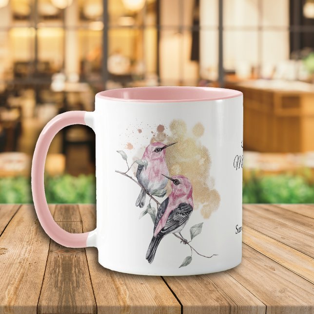 Mug Fête des mères des colibris roses (Créateur téléchargé)