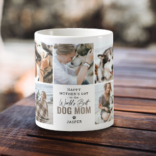Mug Fête des mères du mignon 'Worlds Best Dog Mom'