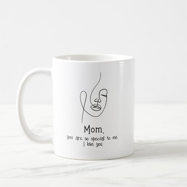 Mug Fête des mères, garde de devis personnalisé (Gauche)
