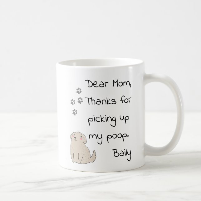 Mug Fête des mères Maman du chien Cadeau (Droite)