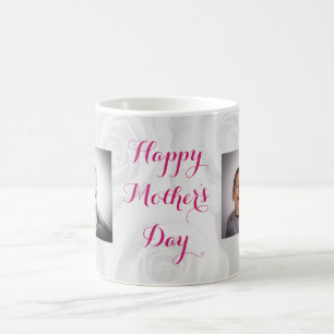 Mug Fête des mères Maman Floral Jolie Typographie Phot