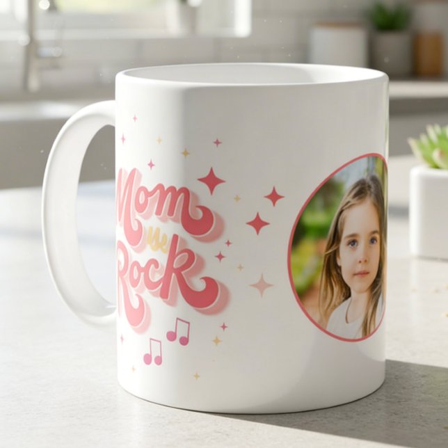 Mug Fête des mères Maman Typographie Photo (Créateur téléchargé)