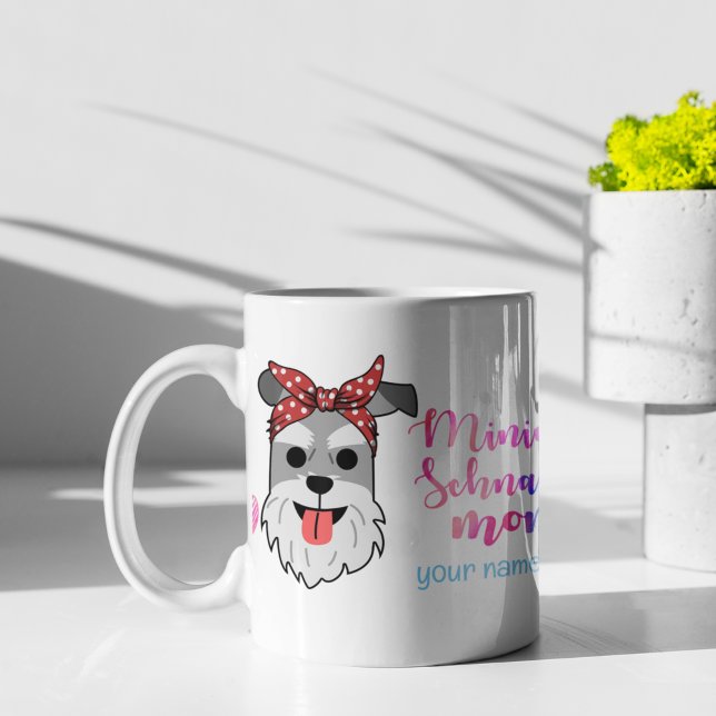 Mug Fête des Mères Miniature Schnauzer Chien de Compag (Créateur téléchargé)