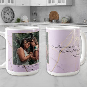 Mug Fête des Mères moderne Elégant Citation Pastel Kin