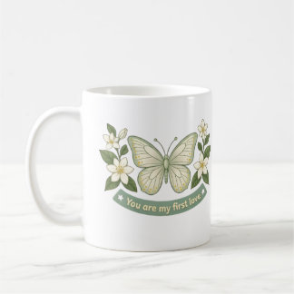 Mug Fête des Mères - Papillon Floral Mon Premier Amour