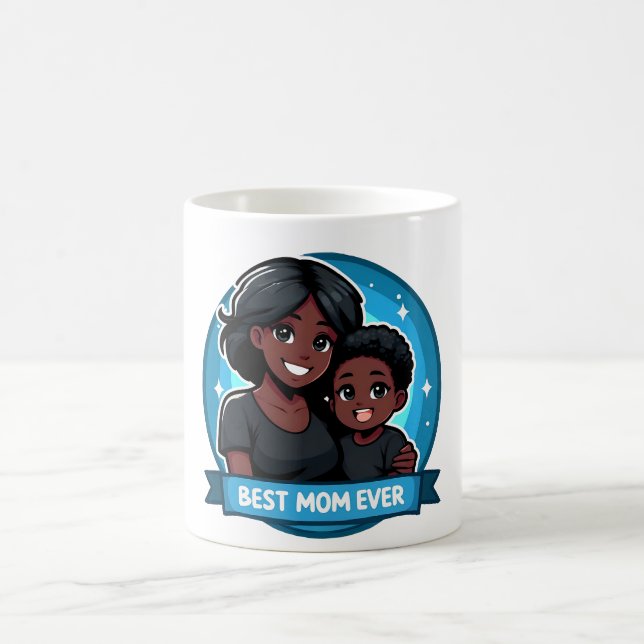 Mug Fête des mères - Une mère et son fils (Centre)