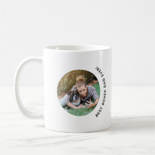 Mug Fête des pères Boxer Chien Papa Jamais Photo perso
