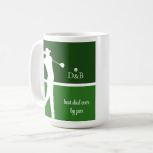 Mug fête des pères cadeau golf, meilleur papa jamais p