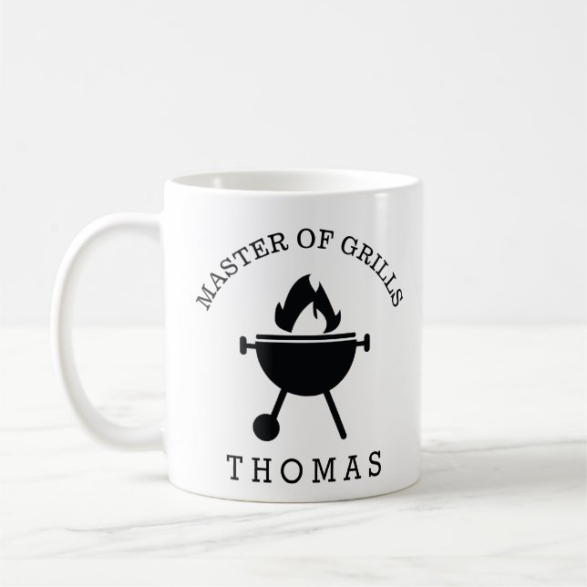 Mug Fête des pères-cadeau Master of Grills Ajouter un  (Gauche)