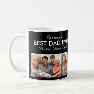 Mug Fête des pères Collage photo de meilleur papa