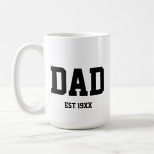 Mug Fête des pères d'année personnalisée papa établi c