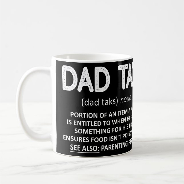 Mug Fête des pères de définition fiscale papa (Gauche)