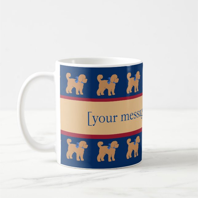 Mug Fête des pères Doodle Chien Papa (Gauche)