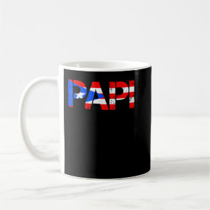 Mug Fête des pères Drapeau Mens Porto Rico Patriotic P