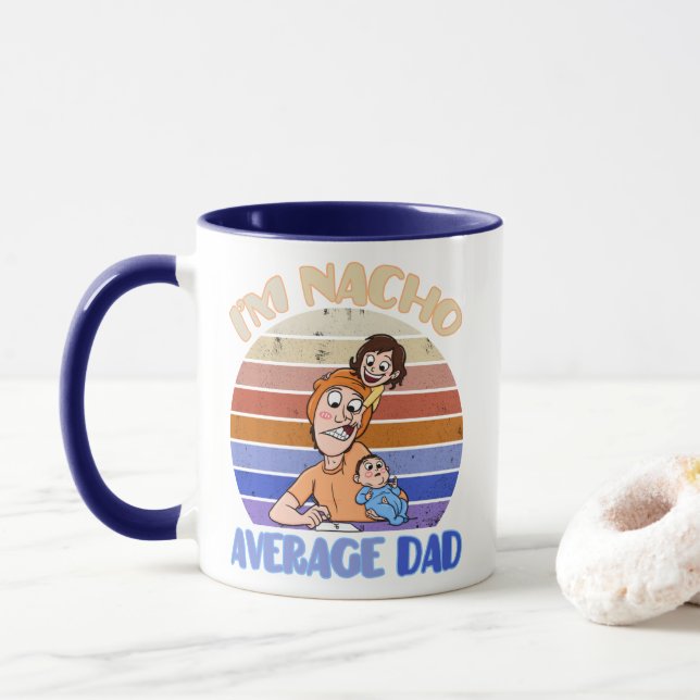 Mug Fête des pères drôle (Avec donut)