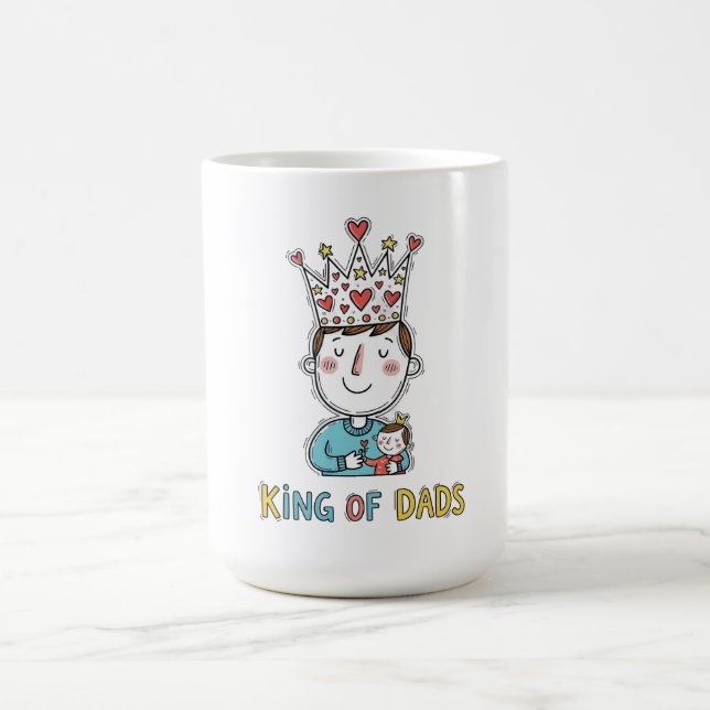 Mug Fête des pères du roi des papas (Centre)