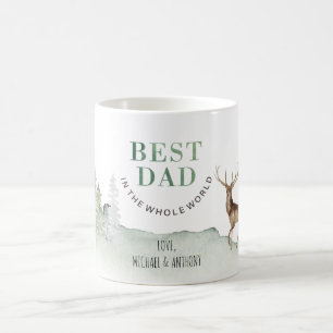 Mug Fête des Pères forêt bois cerf