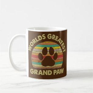 Mug Fête des pères Grand Paw Amoureux des chiens Grand