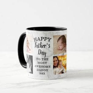 Mug Fête des pères heureuse Awesome Daddy 8 Marbre p