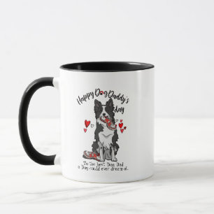 Mug Fête des pères heureuse de votre border collie