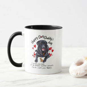 Mug Fête des pères heureuse de votre labrador