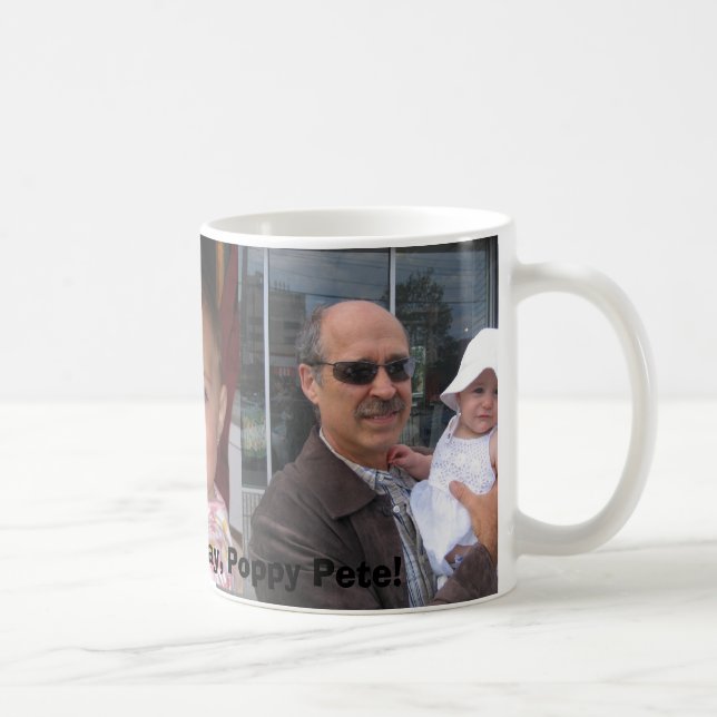 Mug Fête des pères heureuse, pavot Peter ! (Droite)