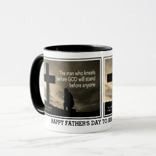 Mug Fête des pères HOMME QUI S'ENNUIE DEVANT DIEU Chri