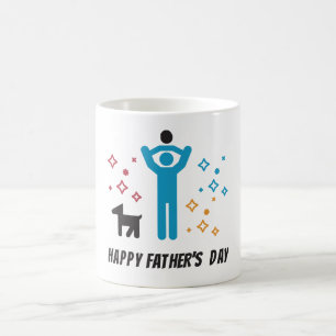 Mug Fête des pères joli rafraîchissement et design col
