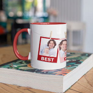Mug Fête des Pères Meilleur Papa Ever 3 Collage Phot