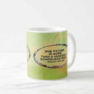Mug Fête des pères Modèle vert et noir rouillé