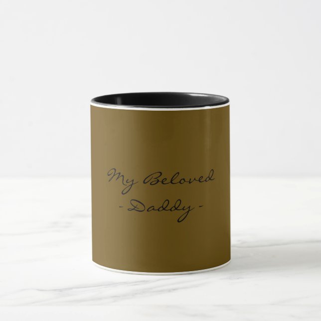 Mug Fête des Pères, Mon Papa Bien-Aimé, Moderne, Simpl (Centre)