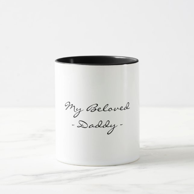 Mug Fête des Pères, Mon Papa Bien-Aimé, Moderne, Simpl (Centre)