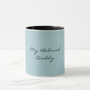 Mug Fête des Pères, Mon Papa Bien-Aimé, Moderne, Simpl