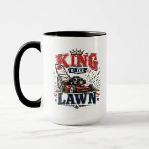 Mug Fête des Pères/Papa Drôle Roi de la Pelouse ÉCHARP