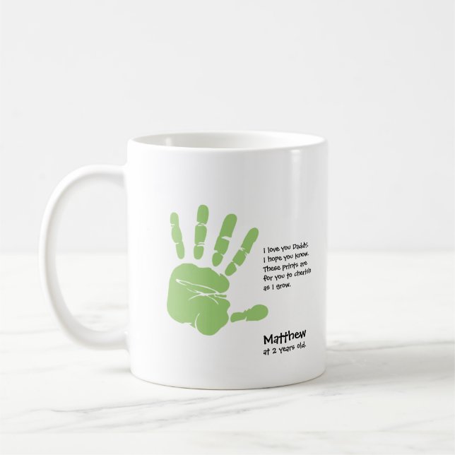 Mug Fête des pères personnalisée en cadeau (Gauche)