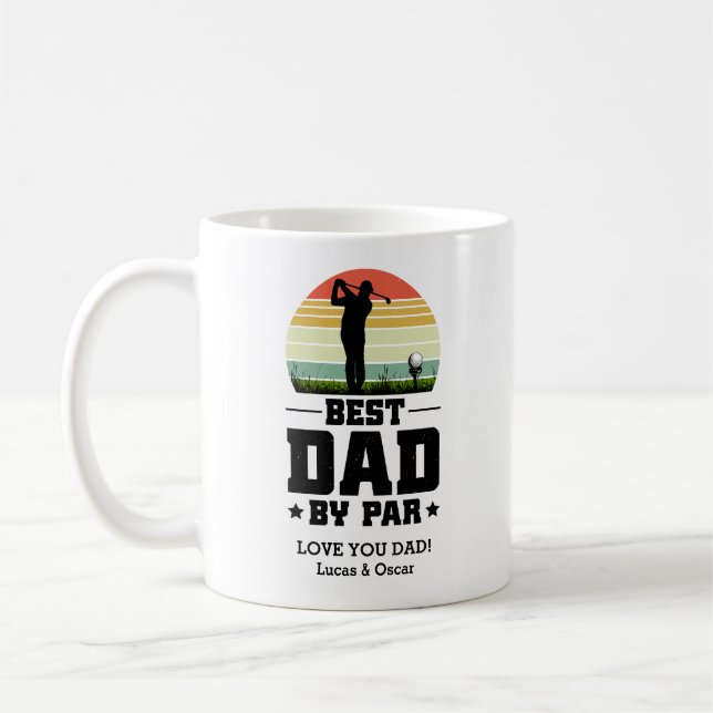 Mug Fête des pères Rétro Meilleur papa Par Par Par (Gauche)