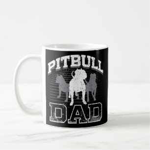 Mug Fête des pères vintage Pitbull Papa Amateurs Pitbu