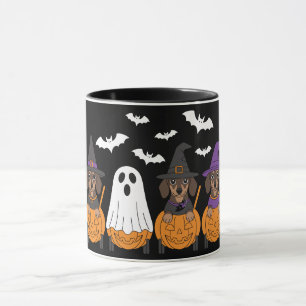 Mug Fête d'Halloween de Dachshunds mignons