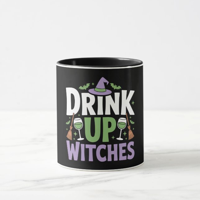 Mug Fête d'Halloween des Sorcières, Buvez! (Centre)