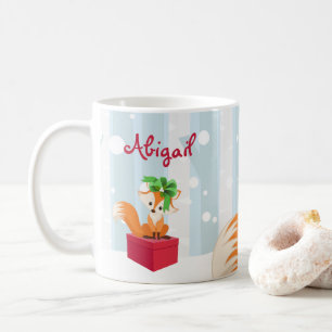 Mug Fête du bois de renard d'hiver personnalisé
