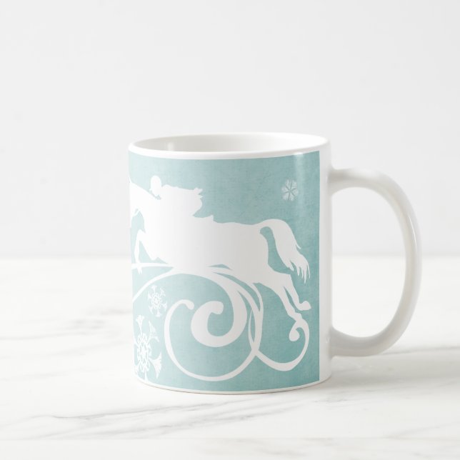 Mug Fête du Cheval de neige Noël (Droite)