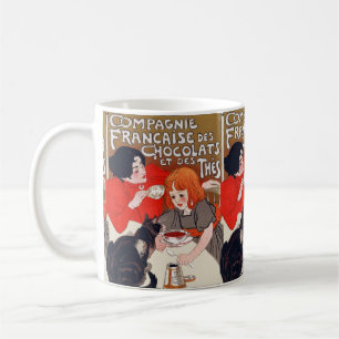 Mug Fête du chocolat français Steinlen Art