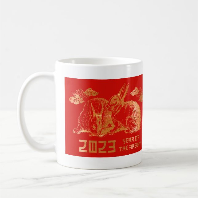 Mug Fête du Nouvel An Chinois Lapin 2023 (Gauche)