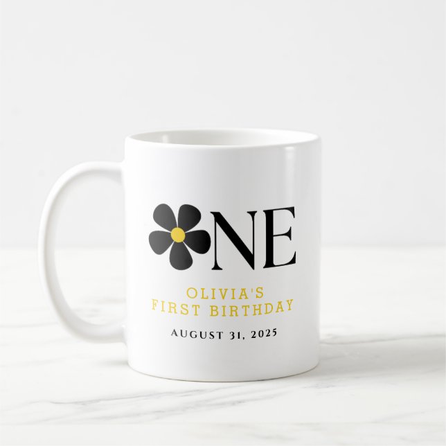 Mug Fête florale impeccable 1er anniversaire (Gauche)